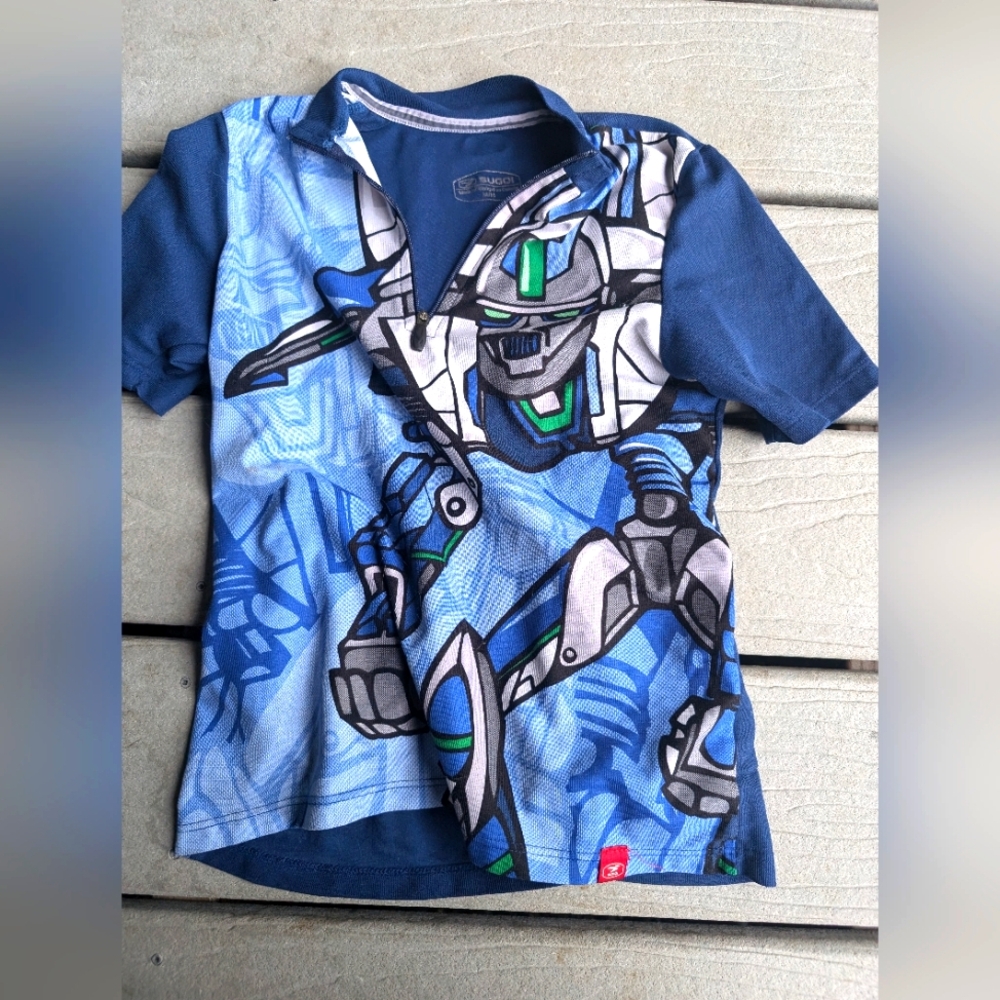 Sugio small kids cycling mountain biking shirt Transformers